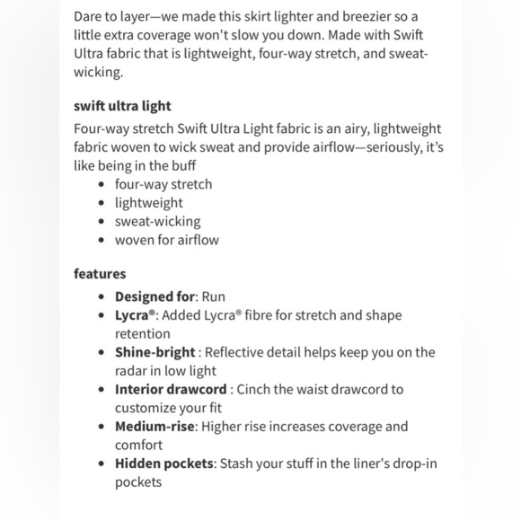 Lululemon Final Lap Black Skirt Skort Size 12 - Picture 11 of 11